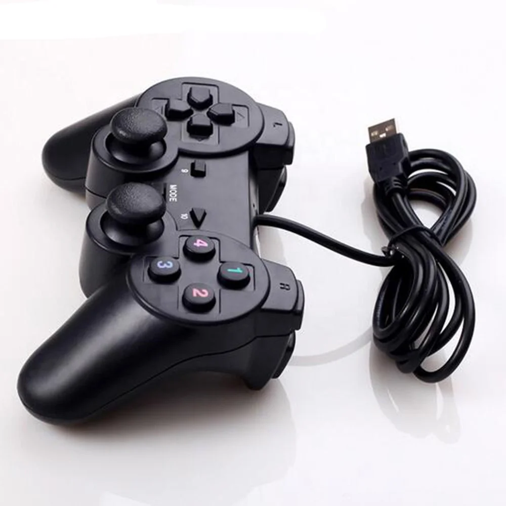 Wholesale Price P2 Video Game Console Controller for P2 Double Vibration Motors with Sensitive USB Wired Control Handle Joystick