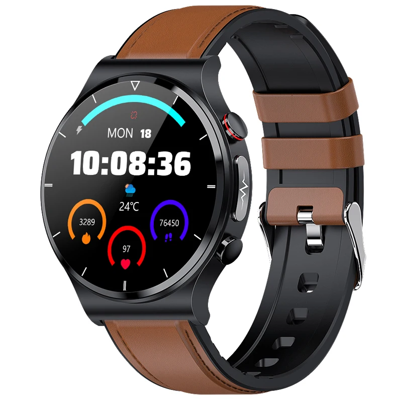 
E88 Blood Oxygen ECG PPG Temperature Smartwatch China Manufacturer IP68 Android Smart Watches 