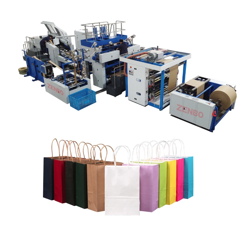 grocery paper bag makinc with two color flexo ZB460RS