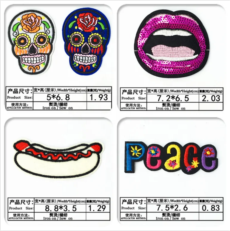 Для выведения токсинов, 40 шт смешанный узор Вышитые заплаты значок мешки шляпа джинсы с аппликацией Ткань наклейки украшения для скрапбукинга