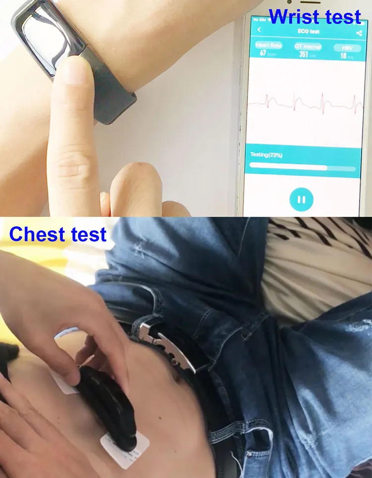 2020 Bluetooth ecg ppg hrv montre