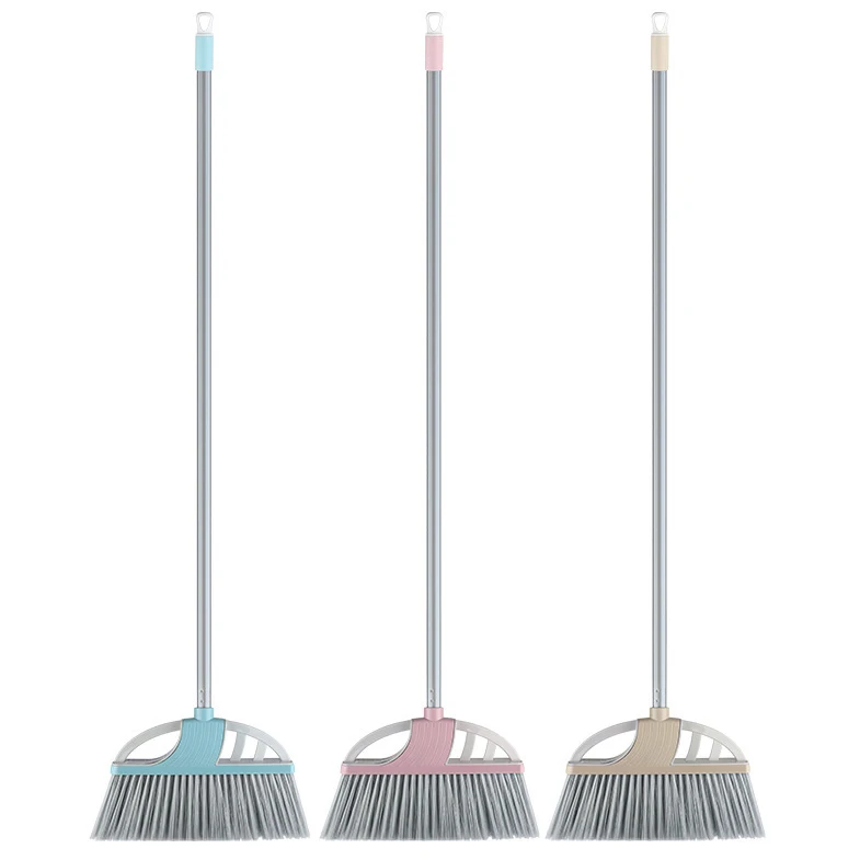 DS4405 Heavy Duty Broom with Long Handle Commercial Sweeping Brooms Outdoor Indoor Broom for Home Kitchen Office Lobby Lawn