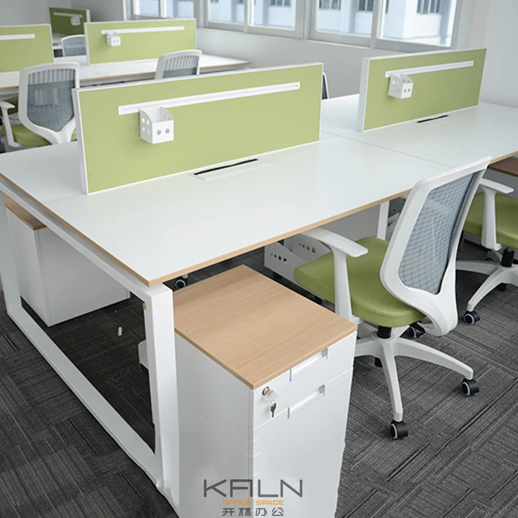 Customization Newest modern open screen  office modular cubicle 2 person workstation commercial computer desk