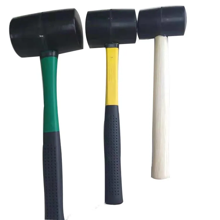 500 g 750 g Rubber Mallet Head Hammer with Anti-Slip Steel Tube Handle for Ceramic Tile Floor