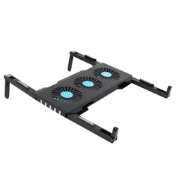 Hot Selling Customs Color Easy Carry Adjustable Ergonomic Laptop Stands Plastic With Cooling Fan