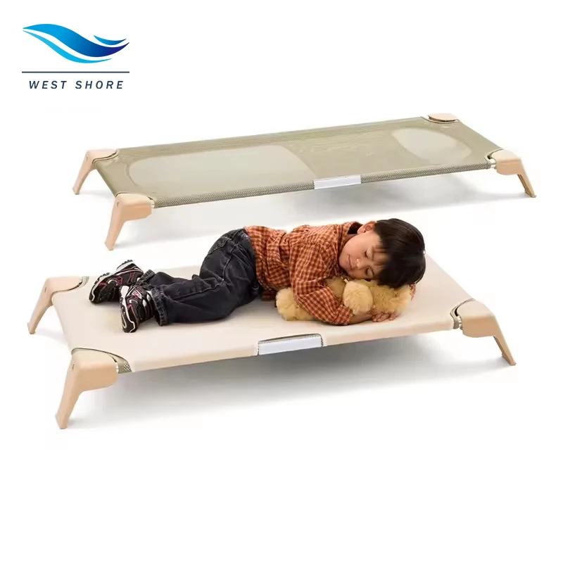 Kids Solid Wooden Single Bed for Kindergarten Kids Resting Bed Daycare Furniture Sleeping Cot for Kids wooden Baby Crib