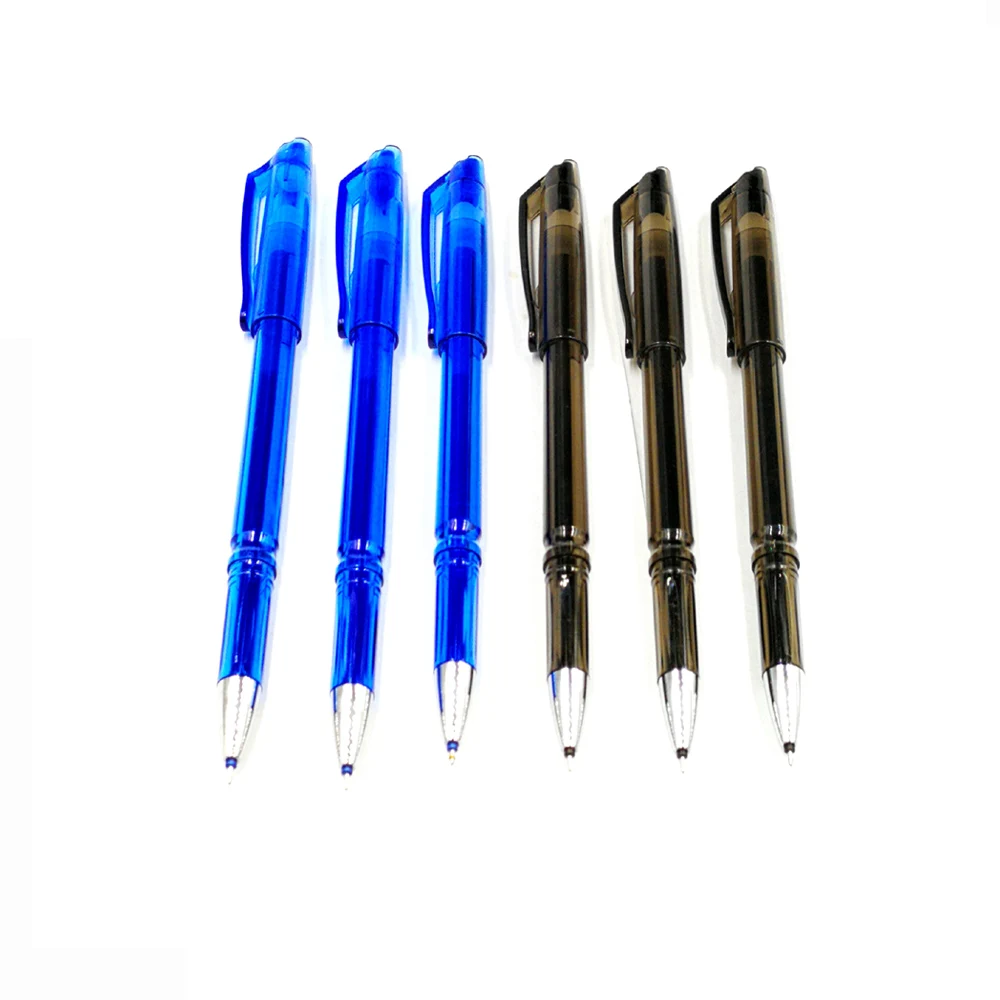 Cheap cost Erasable Gel Ball Pen Friction pen with eraser for school/drawing and daily