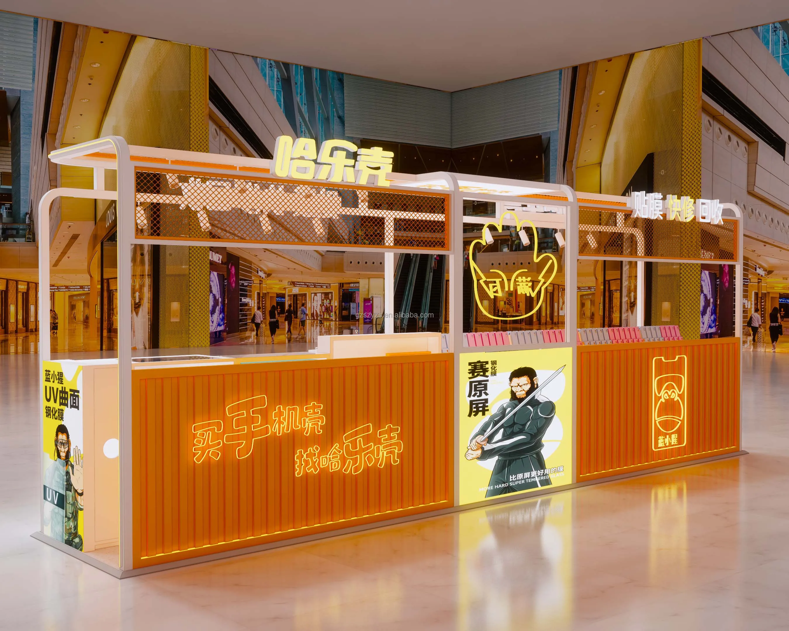 Store Telephone Simple Cellphone Shop Racking Cabinet Display Mobile Showcase Metal Wood Steel Glass Case Accessories Shelf