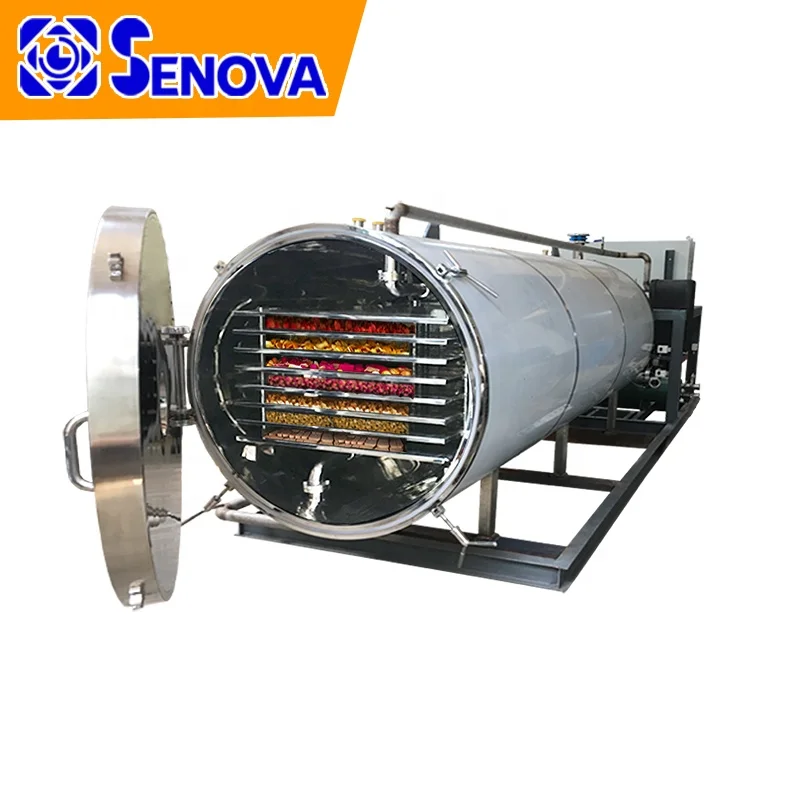100Kg Automatic PLC Food Industrial Commercial Vacuum Lyophilization Freeze Dryer
