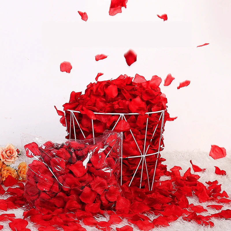 
In Stock 100pcs Valentine Day Decorations Flowers Artificial Rose Petals Saint Valentine Day Gifts Decoration Silk Rose Petal 