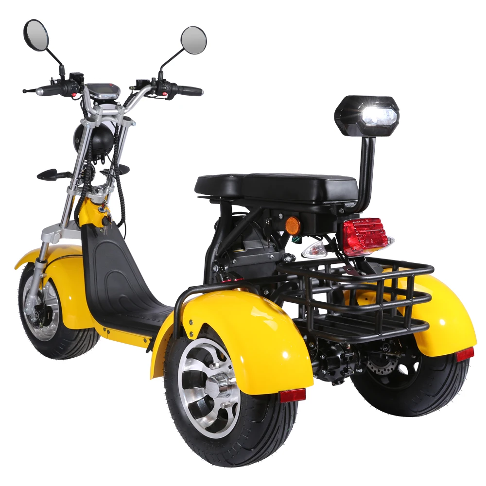 OEM 1500W 10/20/30/40Ah Eec Coc City Coco Fat Tire Tricycle Three Wheel Large Cargo Motorcycle
