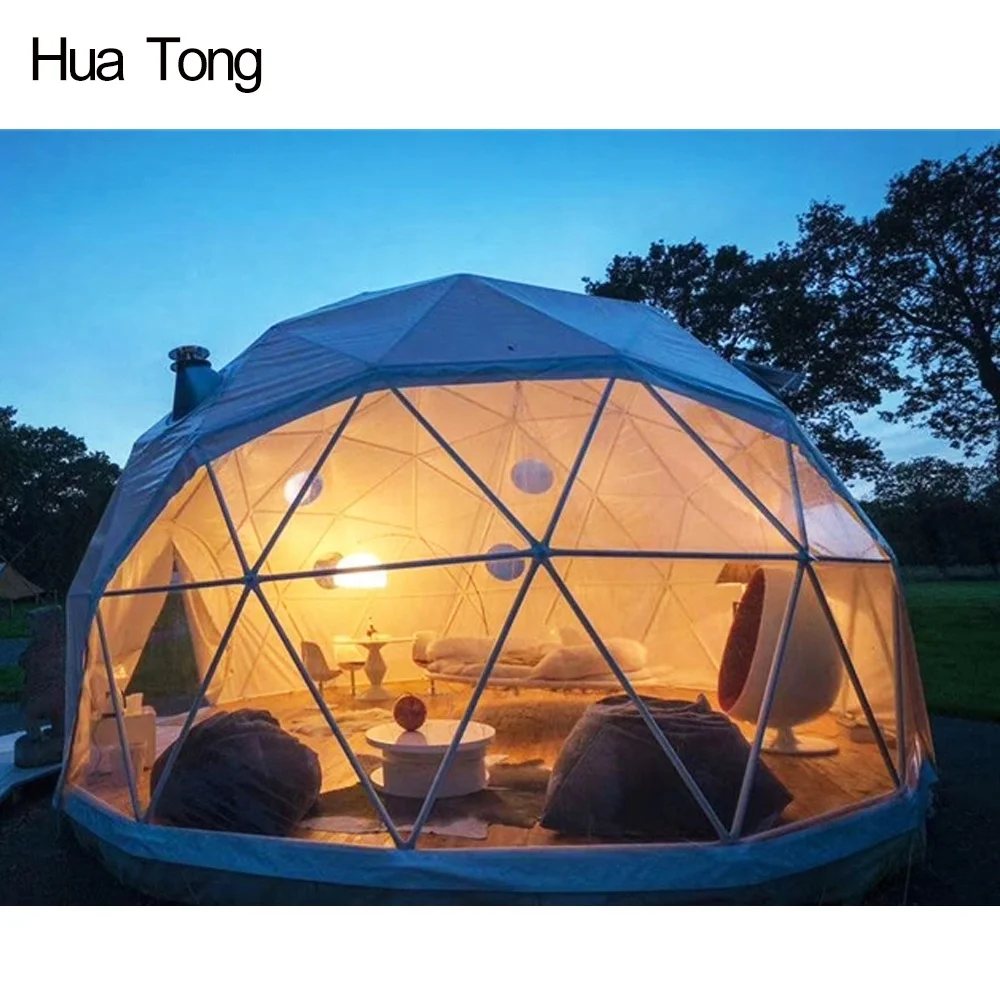 Transparent dome tent geodesic outdoor camping dome tent for glamping