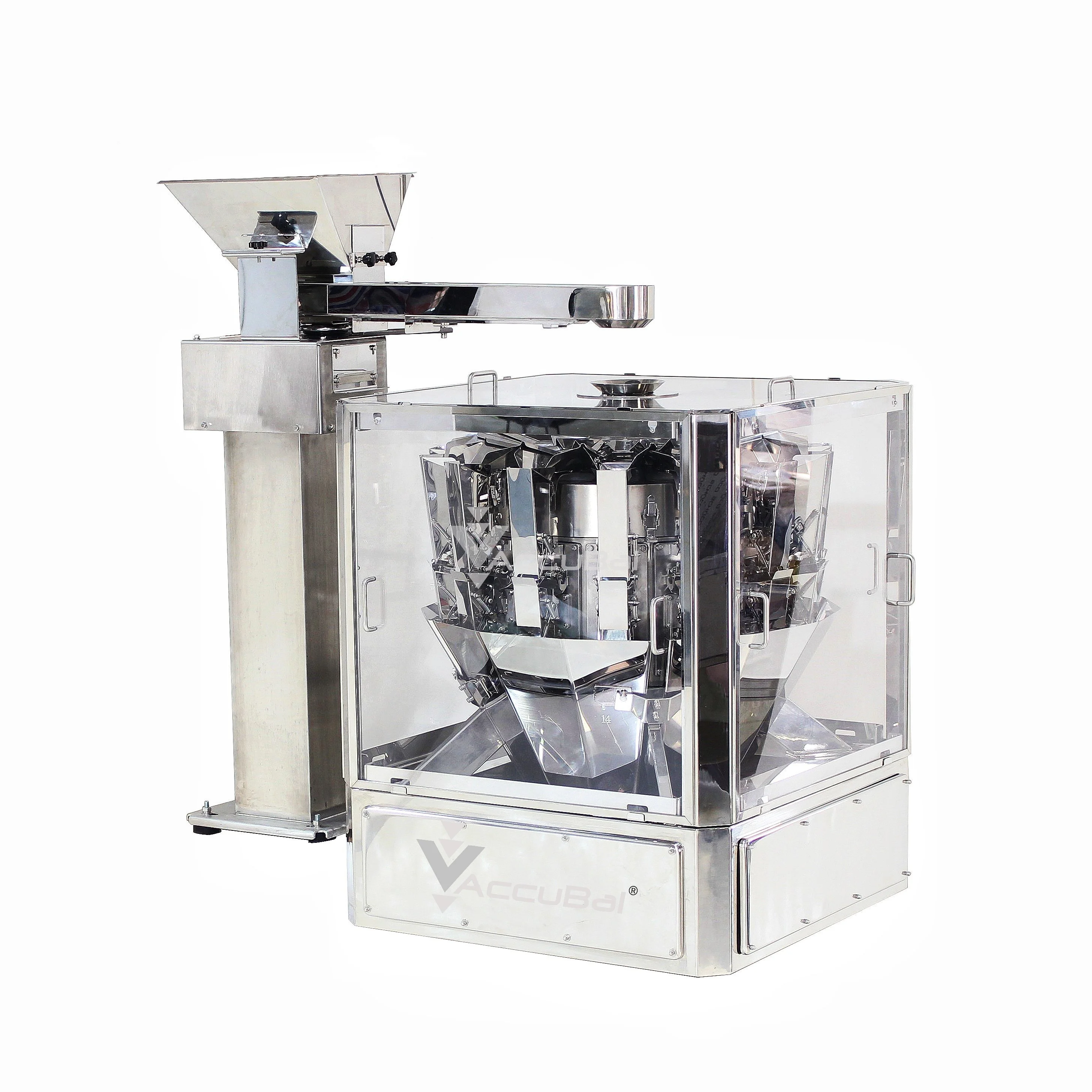 High accuracy smallest herb flower packaging machine 14 head multihead weigher micro weighers