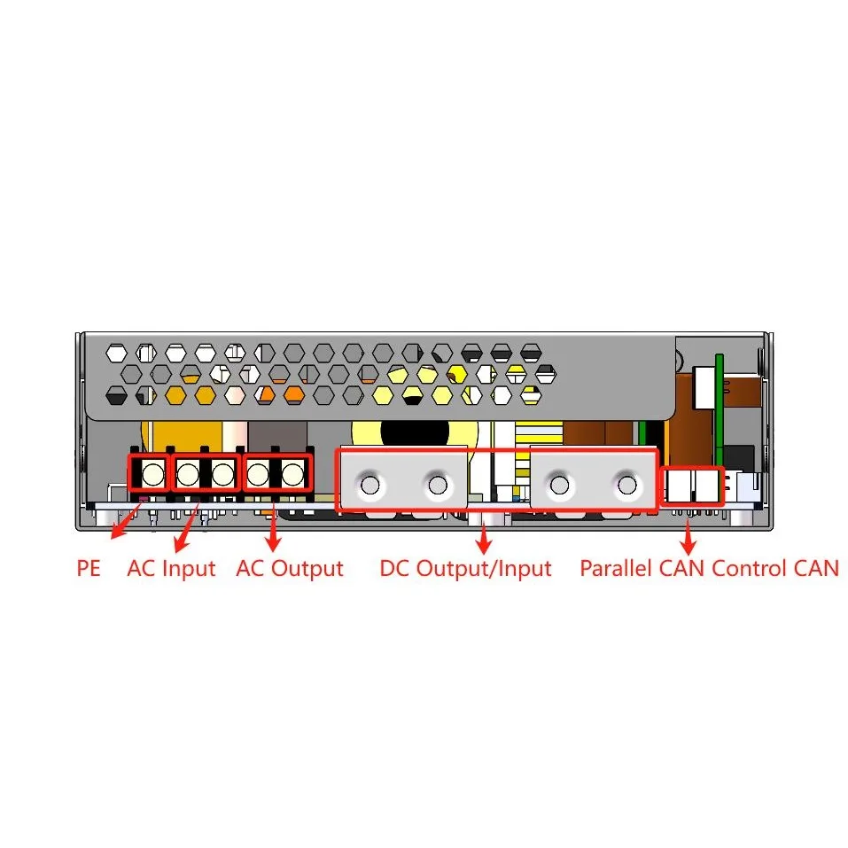 Двунаправленный модуль питания 2 кВА 48 В/Invert PCB для оптимизированного использования энергии