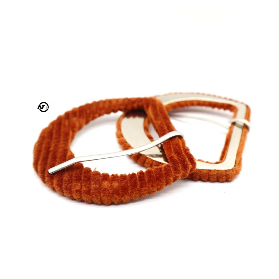 Fabric cover Tri-ring Adjust Belt Buckle Metal D Ring Roller Pin Buckle Accessories