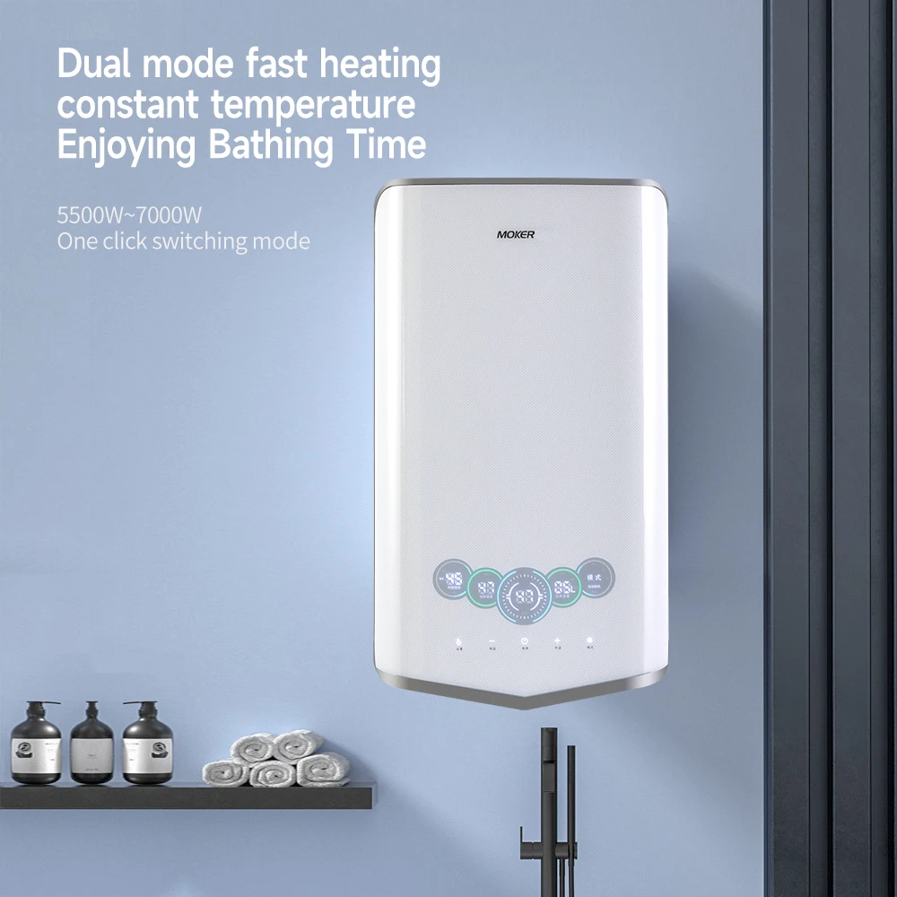 Wall Mounted Electric Water Heater Bath Shower Kitchen Instantaneous  30L Hot Water Heaters Instant Electric Shower Water Heater