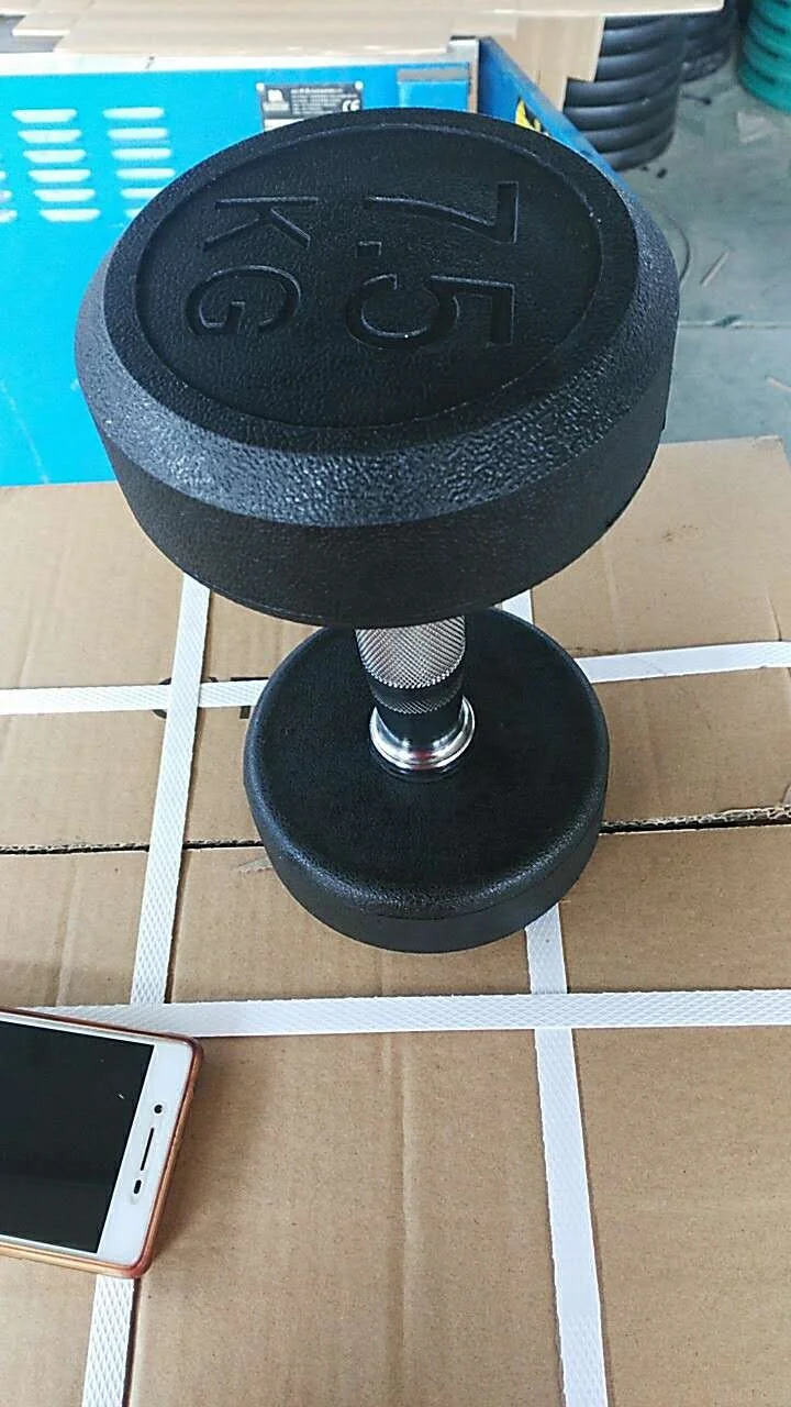 Free Weight Dumbbell Set,Black Fixed Rubber Dumbbell Set,Weight Lifting Adjustable Dumbbell