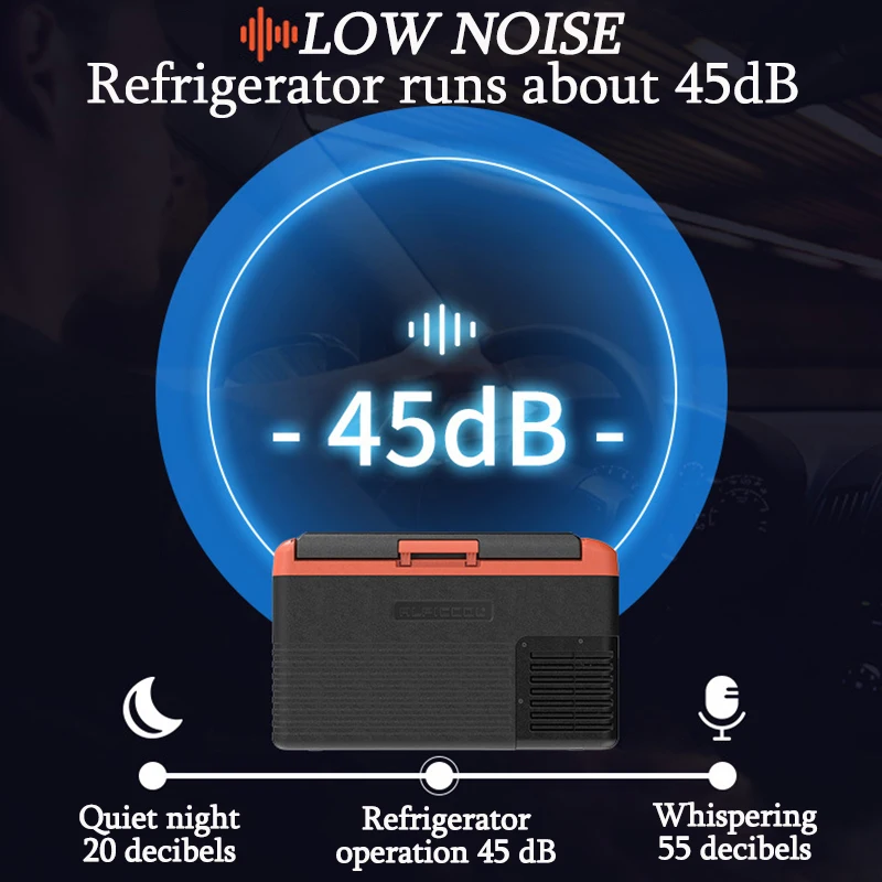 40L vehicle mounted compressor refrigeration 12V24V, car household dual purpose refrigeration freezer.