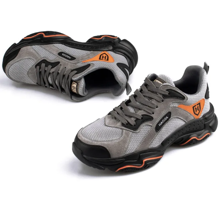 SBP защитная обувь из коровьей кожи в спортивном стиле, устойчивая к обуви, защитная обувь со стальным носком