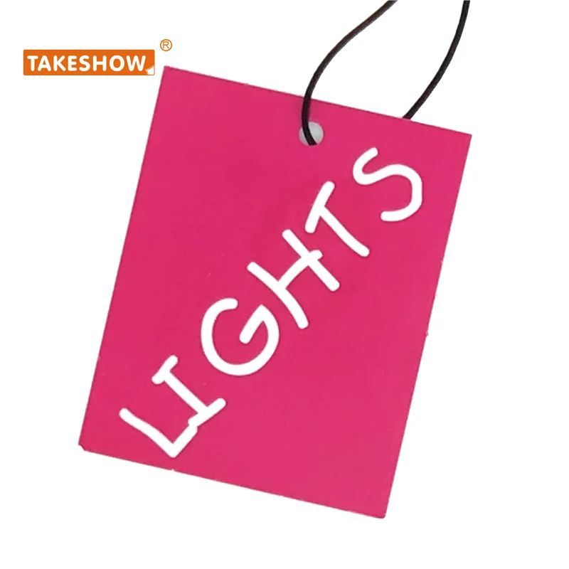 Custom clothes jeans suitcase bag brand logo hang tag