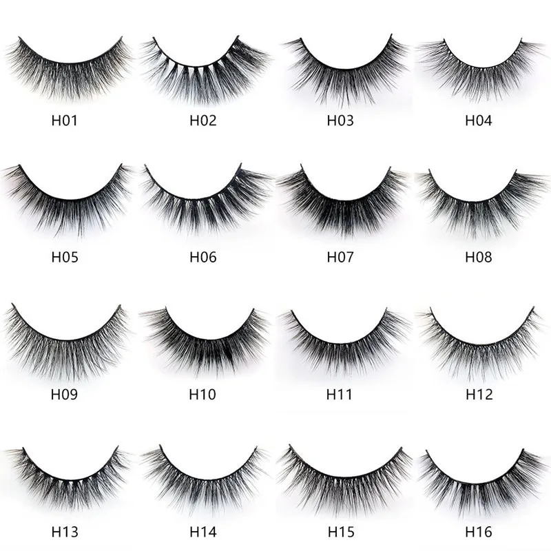 False Eyelashes 5 Pair tray Soft Fluffy Lashes Faux 3D Mink Eyelashes Handmade Natural Thick Long False Eyelash Extension