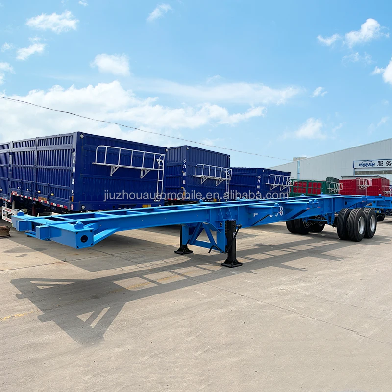 40ft Container Trailer Food Fridge Container Carrier Hydraulic Automated Shipping Truck Rolloff Container Used House Trailer