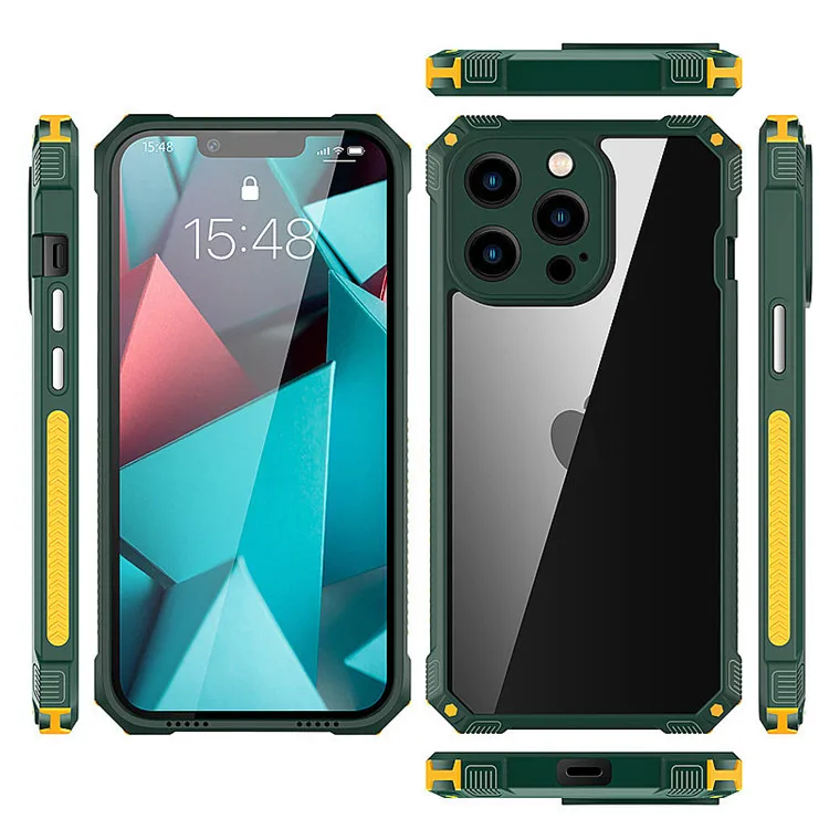 Phone cases For iphone 13 pro max 12 11 XR 7 8 plus Four-corner airbag anti-fall shock absorption TPU Acrylic Clear Mobile Acces