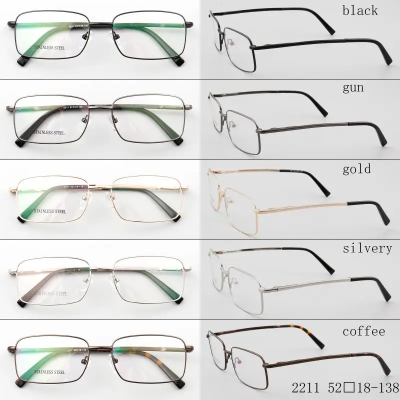 2020 Cheap classic wholesale metal optical frames eyeglasses anti blue light eyewear myopia reading glasses for men 2211