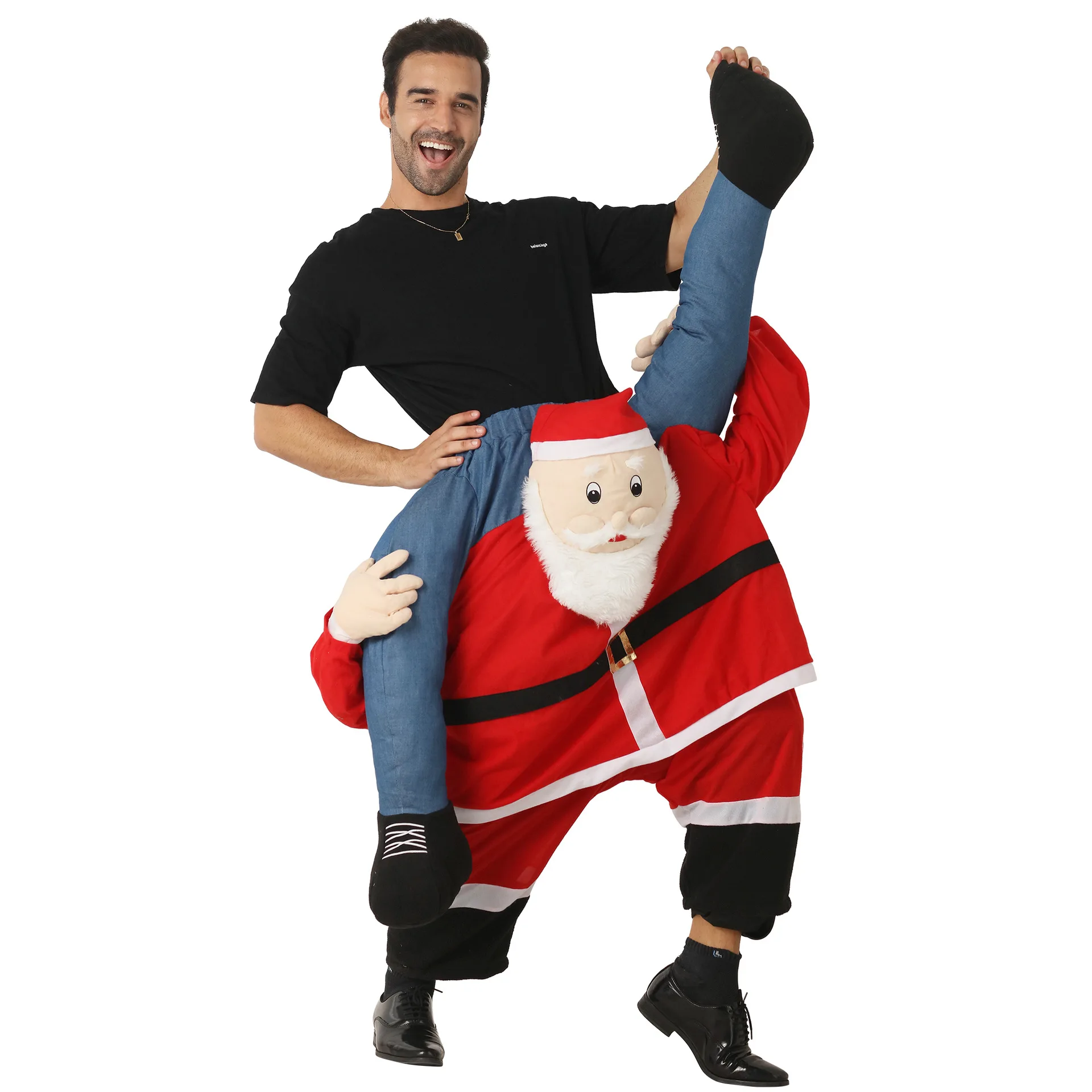 
Christmas costume Santa Claus back trousers festive atmosphere party funny costume stage costume 