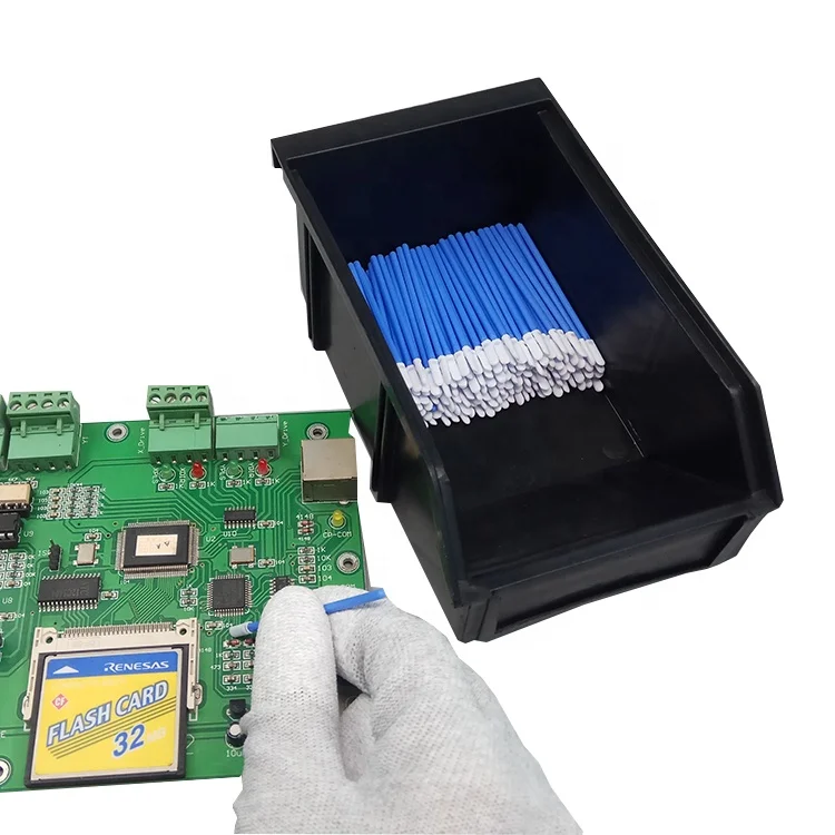 Складской дешевый Штабелируемый черный пластиковый антистатический контейнер для хранения деталей ESD