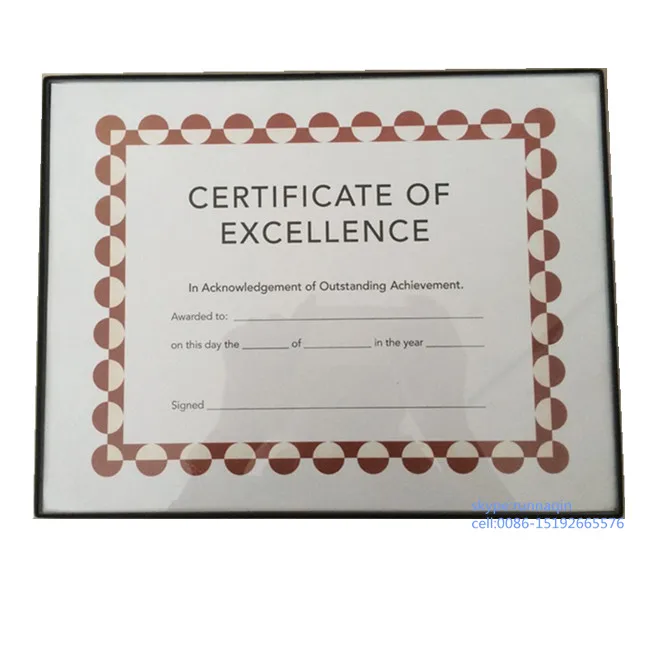 Оптовая продажа пластиковая фоторамка для документов размером 8 5x11 дюймов