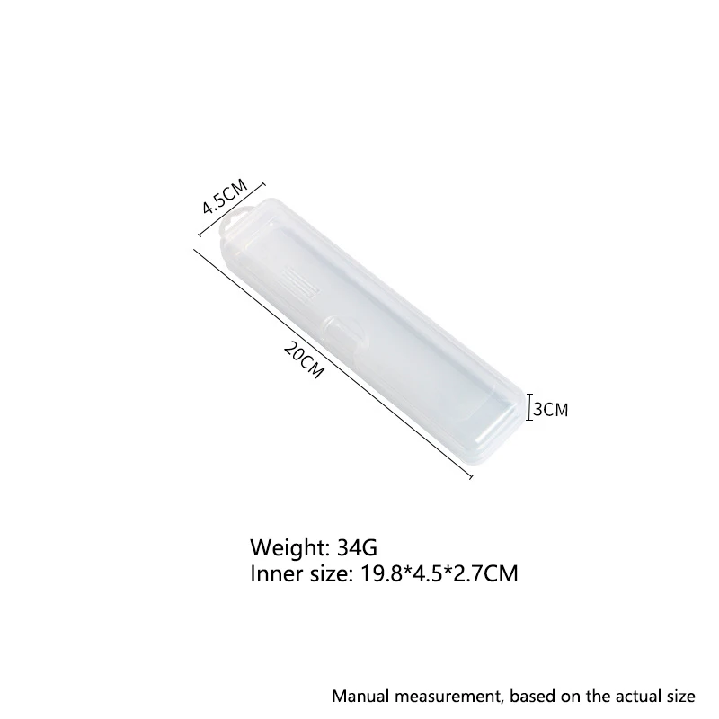 Portable transparent dustproof plastic box spoon fork chopsticks makeup brush tableware storage box