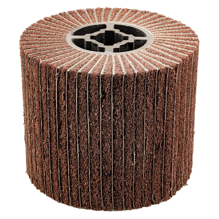 240 Grit Drawing Abrasive Wheel Non-woven Nylon Abrasive Flap Wheel Flap Brush Polishing Grinding Drum Wheel Tools machine
