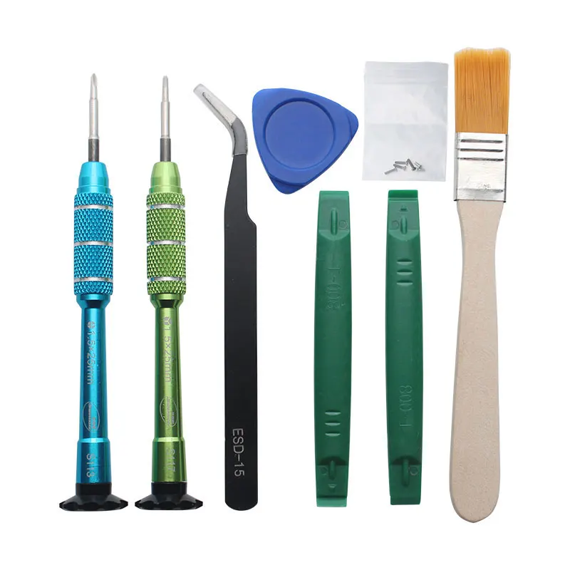 Switch screwdriver crowbar brush tweezers opening tool kit for NS joycon oled 3ds pro game console repair tool screw driver set