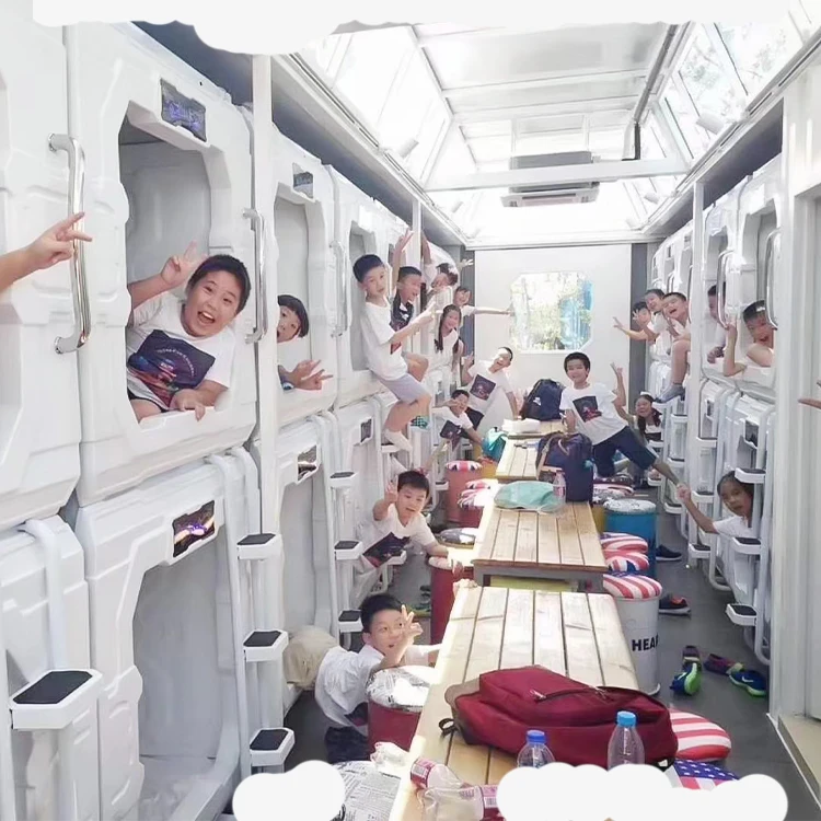 Прямая продажа с завода, тематическая кровать для отеля, спальные подставки, Капсульная двухъярусная кровать для отеля, капсульные подставки для сна