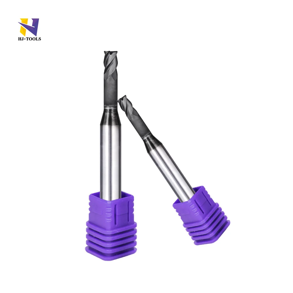 Long neck 4 flutes end mills Corner Radiu Carbide cutting tools Graphite milling cutters