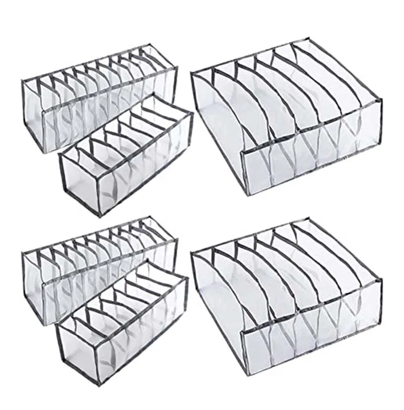 Hot Selling Cheap Price Foldable 11 Grids Wardrobe Clothes Organizer for Bra Underwear socks