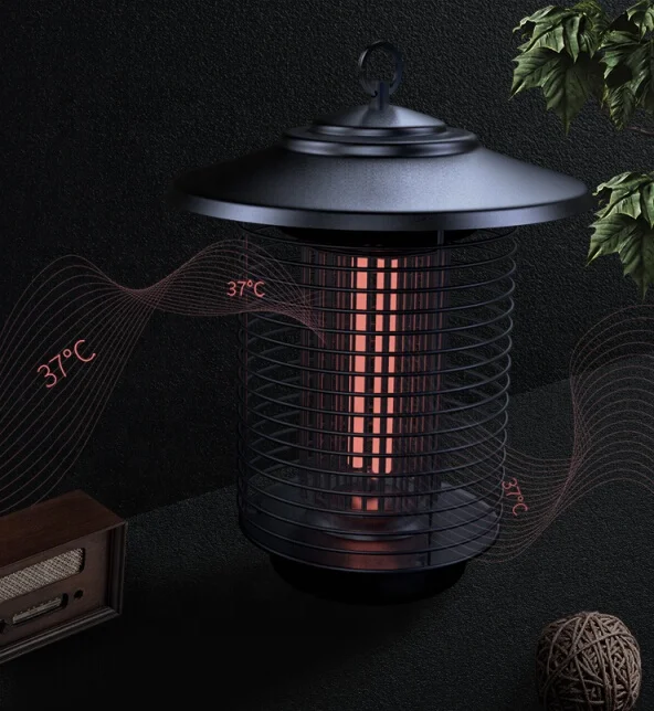 Stainless Steel UV Light Bug Zapper Electric Mosquito Killer Lamp
