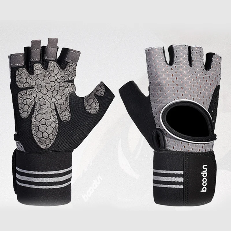  Manufacturer customizable logo gym gloves breathable half finger workout fitness exercise weight