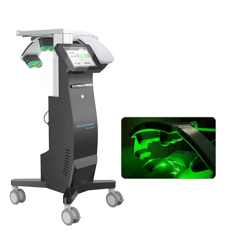 Full Body Fractional Rf Laser 532nm Green Red Light Cold Lipo Pads Body Contourting Laser Beauty Slimming Machine
