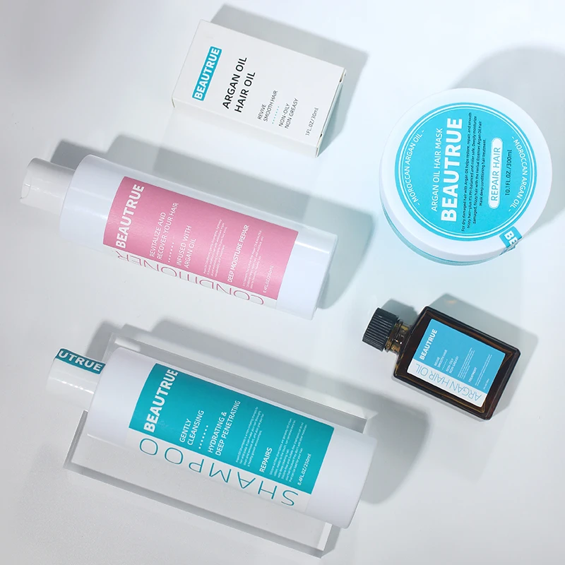 Full Customization Natural Vagen Argan Oil Shampoo And Conditioner Hair Mask Set Private Label For Hair Care Nourishes Smooth