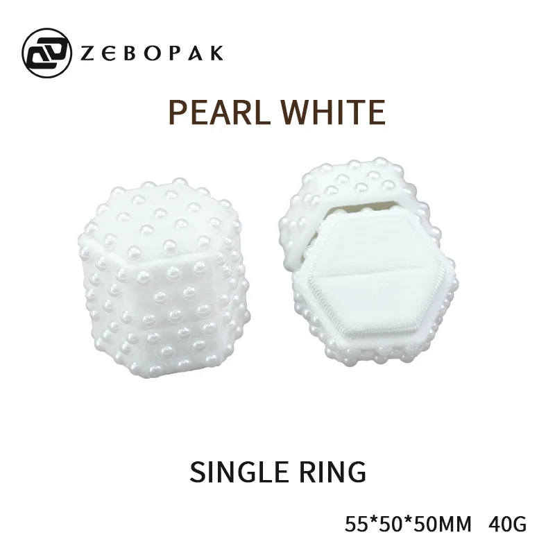 promotion price jewelry packaging storage small ring display box Luxury velvet ring box Couple Ring Packaging Box