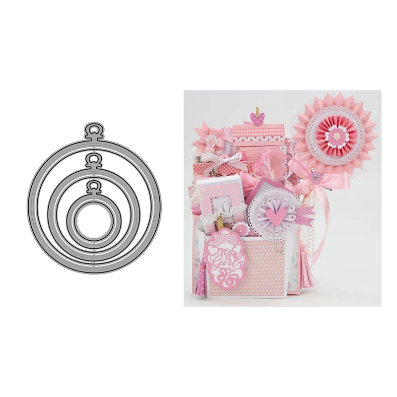 Металлические Вырубные штампы с круглой биркой для скрапбукинга, инструменты для ручной работы, форма для резки, трафарет, новинка, «сделай сам», форма для карточек, модель, украшение для рукоделия