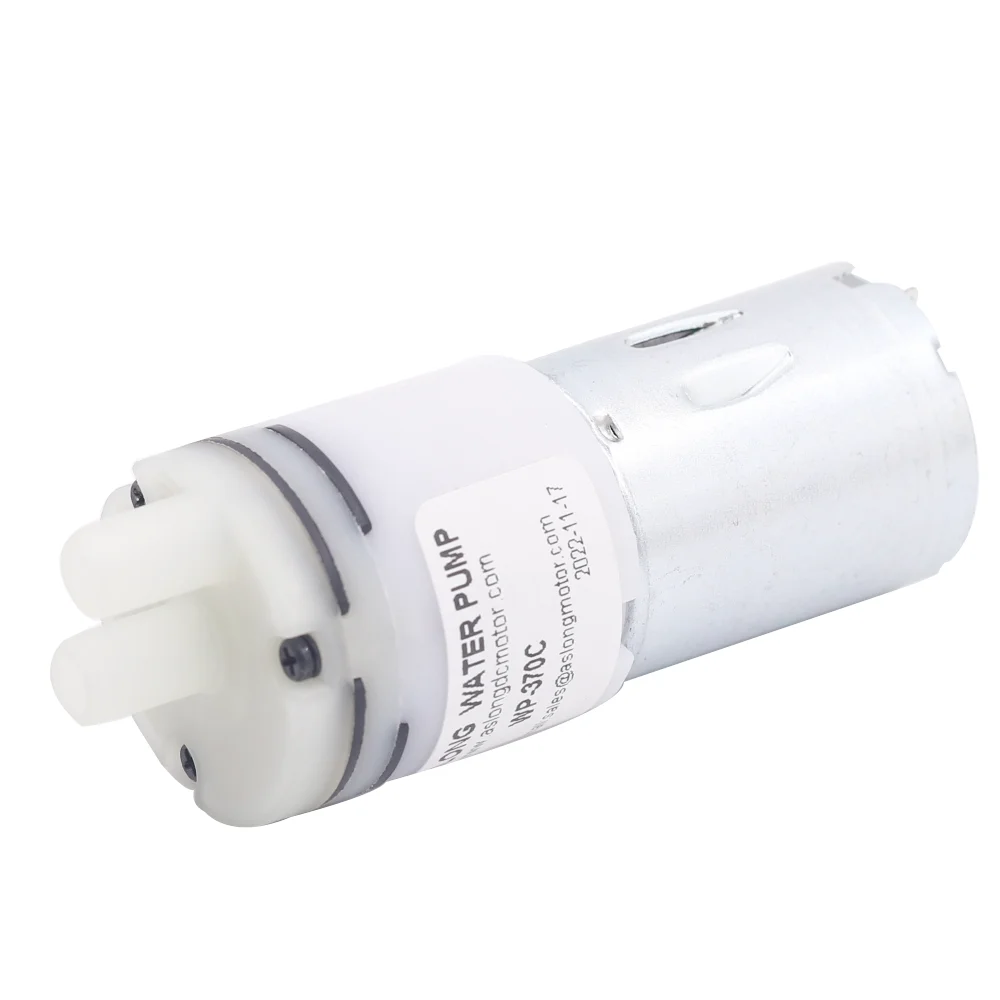 Небольшой водяной насос ASLONG 12 в, генератор кислорода с небольшим объемом водяных насосов, двигатель постоянного тока с низким уровнем шума, большой поток для питья