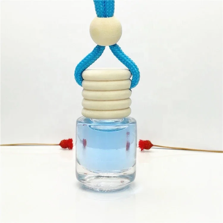Wholesale china 5ml 8ml 10ml perfume lotion glass bottle essential oil diffuse hanging car perfume bottle