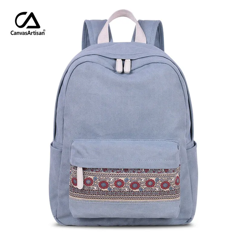 Canvas Bag Casual Ethnic Backpack