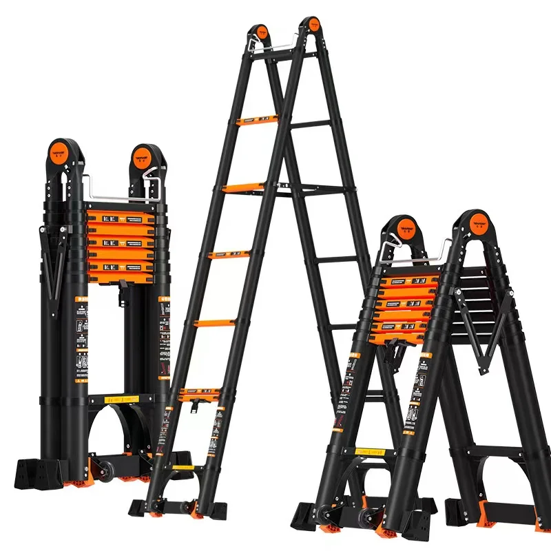All Kinds of  Extension Ladder Folding Aluminum Telescopic Ladder