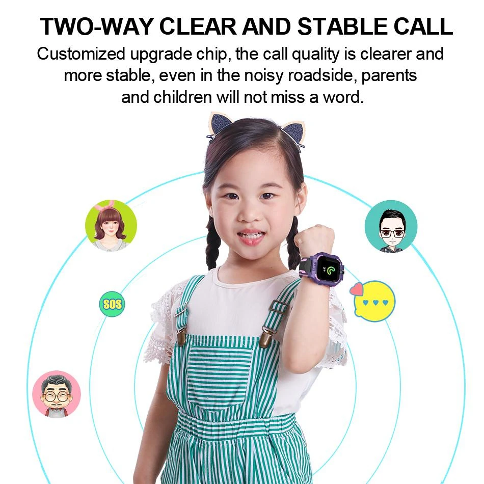 q19 Kids Smartwatch LBS watches SIM Card Call Tracker Child Camera phone SOS Anti-lost smart watches for children