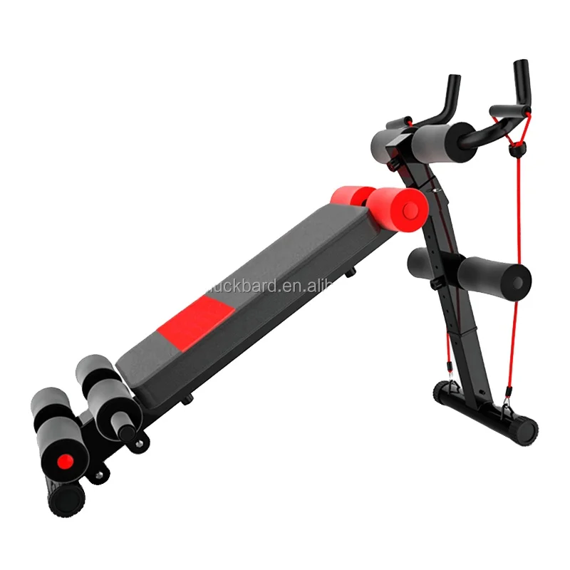 High Quality Multifunction AB Bench Abdominal Board Decline Adjustable Sit up Exercise Machine with Elastic Drawstring
