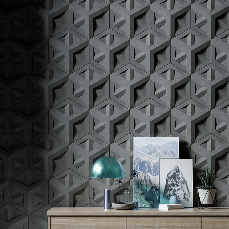 Factory direct sale creative hexagonal combination concrete cement wall tiles